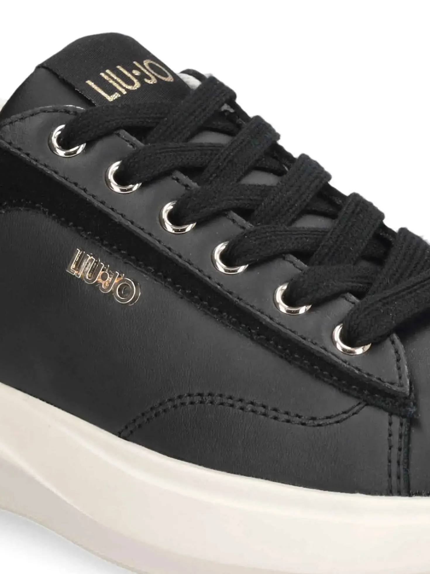 SNEAKERS DONNA - LIU-JO NERO-ORO - BA6069P0304
