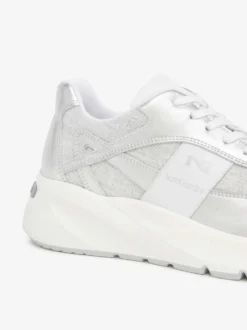 SNEAKERS DONNA - NERO GIARDINI ARGENTO - E615183D