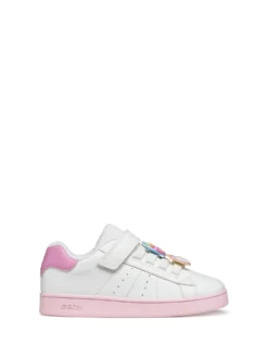 SNEAKERS RAGAZZA - GEOX BIANCO-ROSA - J65LRF 000BC