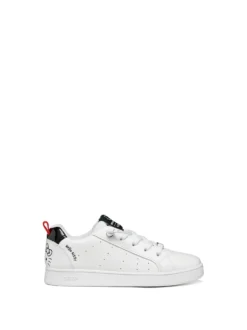 SNEAKERS RAGAZZO - GEOX BIANCO-NERO - J66LRD 05402