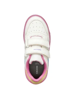 SNEAKERS RAGAZZO - GEOX BIANCO-ROSA - J45HXB 0003W