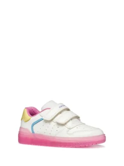 SNEAKERS RAGAZZO - GEOX BIANCO-ROSA - J45HXB 0003W