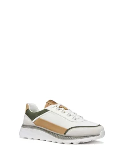 SNEAKERS UOMO - GEOX BIANCO-VERDE - U65HUC 014EK