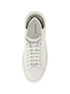 SNEAKERS UOMO - GUESS BIANCO-MARRONE - FMPVIB LEA12