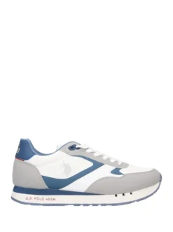 SNEAKERS UOMO - US POLO ASSN. BIANCO-BLU - DENI002M/6NH1