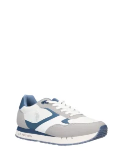 SNEAKERS UOMO - US POLO ASSN. BIANCO-BLU - DENI002M/6NH1