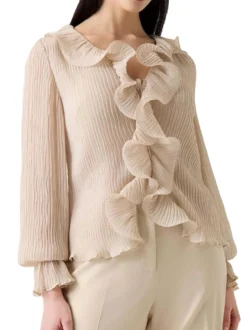 TOP DONNA - GUESS APPAREL BEIGE - W6RH31 WI342