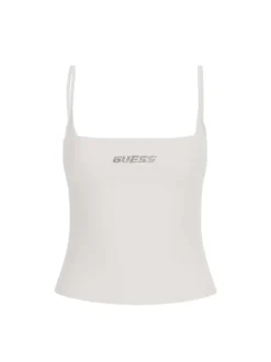 TOP DONNA - GUESS ATHLEISURE BIANCO - V5GP22 J1314