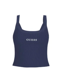 TOP DONNA - GUESS ATHLEISURE BLU - V6GP16 K3180