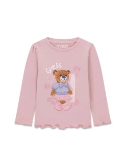 T-SHIRT BAMBINA - GUESS KIDS ROSA - K6YI11 K3676