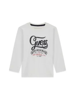 T-SHIRT BAMBINO - GUESS KIDS BIANCO - N6BI02 K5851