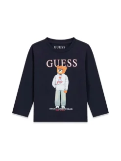 T-SHIRT BAMBINO - GUESS KIDS BLU - N6YI06 K3794