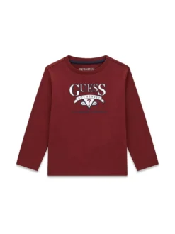 T-SHIRT BAMBINO - GUESS KIDS BORDEAUX - N6YI12 K3800
