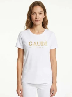 T-SHIRT DONNA - GAUDI JEANS BIANCO - 611BD64060