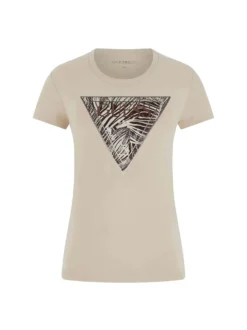 T-SHIRT DONNA - GUESS APPAREL BEIGE - W6GI19 K3042