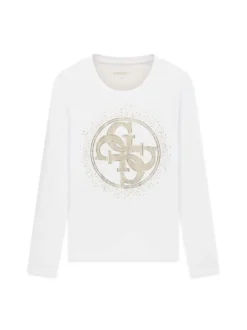 T-SHIRT DONNA - GUESS APPAREL BIANCO - W6BI58 K7388