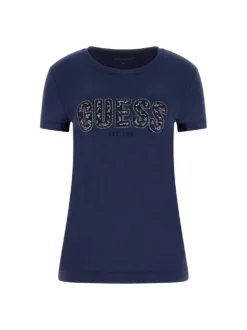 T-SHIRT DONNA - GUESS APPAREL BLU - W5GI04 J1314