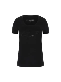 T-SHIRT DONNA - GUESS APPAREL NERO - W6GI14 K3033