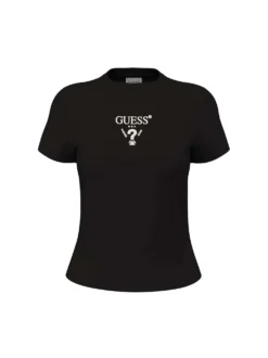 T-SHIRT DONNA - GUESS ATHLEISURE NERO - V4YI21 KCDH1