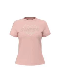 T-SHIRT DONNA - GUESS ATHLEISURE ROSA - V5GI10 K9RM1