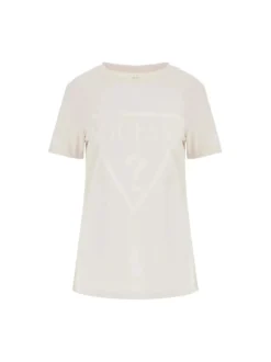 T-SHIRT DONNA - GUESS ATHLEISURE BIANCO - V2YI07 K8HM0