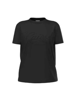 T-SHIRT DONNA - GUESS ATHLEISURE NERO - V6YI17 K4319