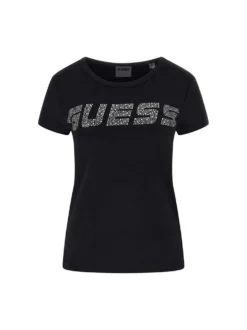 T-SHIRT DONNA - GUESS ATHLEISURE NERO - V4BI16 KCIV1