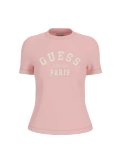 T-SHIRT DONNA - GUESS ATHLEISURE ROSA - V6RI15 J1314