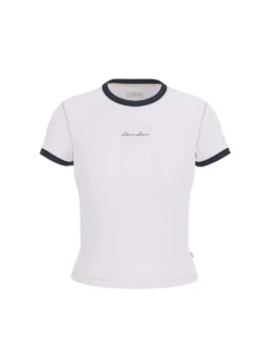 T-SHIRT DONNA - GUESS JEANS BIANCO - W6GPA9 KF641