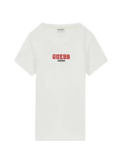 T-SHIRT DONNA - GUESS JEANS BIANCO - W4YI64 KA0H1