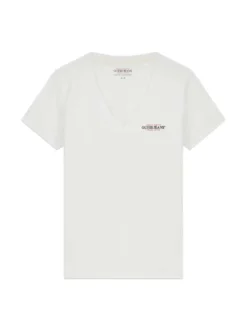 T-SHIRT DONNA - GUESS JEANS BIANCO - W4YI23 J1314