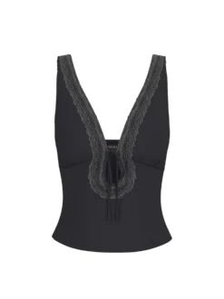 T-SHIRT DONNA - GUESS JEANS NERO - W6GPB1 KF641