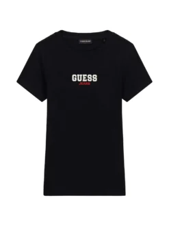 T-SHIRT DONNA - GUESS JEANS NERO - W4YI64 KA0H1