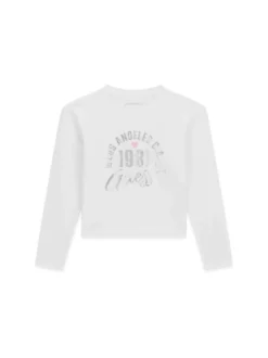 T-SHIRT RAGAZZA - GUESS KIDS BIANCO - J6YI04 K3671