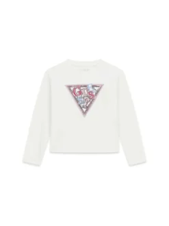 T-SHIRT RAGAZZA - GUESS KIDS BIANCO - J6YI07 K3704