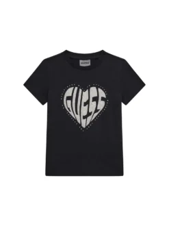 T-SHIRT RAGAZZA - GUESS KIDS NERO - J5RI46 J1314