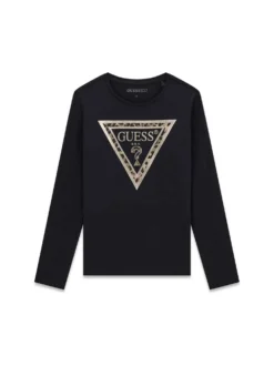 T-SHIRT RAGAZZA - GUESS KIDS NERO - J6BI02 K5771