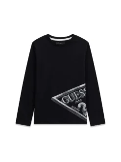 T-SHIRT RAGAZZO - GUESS KIDS NERO - L6YI12 K3727
