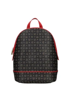 ZAINO DONNA - POLLINI NERO-ROSSO - TE8432PP07Q11